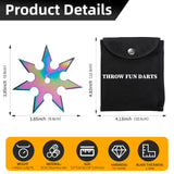 THROWFUN 3/9/15 Pack 9Cr17 stainless steel - 3.85''(length) 0.1''(thick) , throwing knives set  Full-Tang Throwing Set, with Nylon Sheath for Competition and Recreation Multiple colors Hollow Darts-FB-YF227