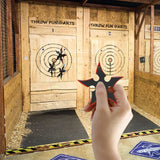 THROWFUN 6/12/18 Pack 9Cr17 stainless steel - 3.74''(length) 0.1''(thick) , throwing knives set  Full-Tang Throwing Set, with Nylon Sheath for Competition and Recreation Multiple colors Darts-FB-YF204A