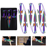 THROWFUN 3/6 Pack 9Cr17 stainless steel- 7.99''(length) 0.12''(thick) , throwing knives set  Full-Tang Throwing Set, with Nylon Sheath for Competition and Recreation Colorful Darts-FB-YF203