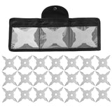 THROWFUN 6/12/21 Pack 9Cr17 stainless steel - 3.93''(length) 0.1''(thick) , throwing knives set  Full-Tang Throwing Set, with Nylon Sheath for Competition and Recreation Silvery Hollow Dart-FB-YF244