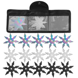 THROWFUN 3/9/15 Pack 9Cr17 stainless steel - 3.85''(length) 0.1''(thick) , throwing knives set  Full-Tang Throwing Set, with Nylon Sheath for Competition and Recreation Multiple colors Hollow Darts-FB-YF227