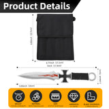 THROWFUN 4/8/12 Pack 9Cr17 stainless steel- 7''(length) 0.09''(thick) , throwing knives set  Full-Tang Throwing Set, with Nylon Sheath for Competition and Recreation Multicolor Darts-YF024