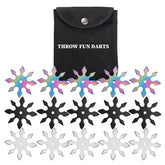 THROWFUN 3/9/15 Pack 9Cr17 stainless steel - 3.93''(length) 0.1''(thick) , throwing knives set Full-Tang Throwing Set, with Nylon Sheath for Competition and Recreation Multiple colors Hollow Darts-FB-YF228