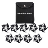 THROWFUN 3/9 Pack 9Cr17 Stainless steel- 3.66''(length) 0.1''(thick) , throwing knives set  Full-Tang Throwing Set, with Nylon Sheath for Competition and Recreation Multicolor Star Darts- FB-YF237