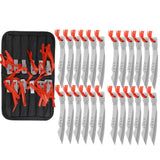 THROWFUN 12/24 Pack 9Cr17 stainless steel- 6.1''(length) 0.12''(thick) , throwing knives set  Full-Tang Throwing Set, with Nylon Sheath for Competition and Recreation Silvery Darts-FB-YF026
