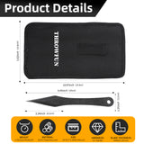 THROWFUN 3 Pack 9Cr17 stainless steel- 9.44''(length) 0.23''(thick) , throwing knives set  Full-Tang Throwing Set, with Nylon Sheath for Competition and Recreation Black Darts-FB-YF033-3S