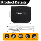 THROWFUN 6/12 Pack 9Cr17 stainless steel- 6.02''(length) 0.09''(thick) , throwing knives set  Full-Tang Throwing Set, with Nylon Sheath for Competition and Recreation Silvery Darts-YF029