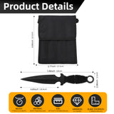 THROWFUN 4/8 Pack 9Cr17 stainless steel- 7.48''(length) 0.09''(thick) , throwing knives set  Full-Tang Throwing Set, with Nylon Sheath for Competition and Recreation Black Darts-YF022