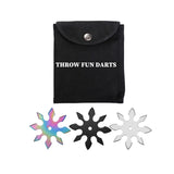 THROWFUN 3/9/15 Pack 9Cr17 stainless steel - 3.93''(length) 0.1''(thick) , throwing knives set  Full-Tang Throwing Set, with Nylon Sheath for Competition and Recreation Multiple colors Hollow Darts-FB-YF228