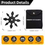 THROWFUN 3/9/15 Pack 9Cr17 stainless steel - 3.93''(length) 0.1''(thick) , throwing knives set  Full-Tang Throwing Set, with Nylon Sheath for Competition and Recreation Multiple colors Hollow Darts-FB-YF228