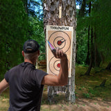 THROWFUN 6/12/24 Pack 9Cr17 stainless steel-6.02''(length) 0.09''(thick) , throwing knives set  Full-Tang Throwing Set, with Nylon Sheath for Competition and Recreation Multicolor Darts-FB-YF030