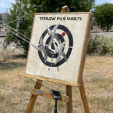 THROWFUN 6/12/21 Pack 9Cr17 stainless steel - 4.33''(length) 0.1''(thick) , throwing knives set  Full-Tang Throwing Set, with Nylon Sheath for Competition and Recreation Silvery Star Darts-FB-YF196