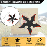 THROWFUN 6/12/18 Pack 9Cr17 stainless steel - 3.74''(length) 0.1''(thick) , throwing knives set  Full-Tang Throwing Set, with Nylon Sheath for Competition and Recreation Multiple colors Darts-FB-YF204A