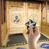 THROWFUN 3/9 Pack 9Cr17 Stainless steel- 3.66''(length) 0.1''(thick) , throwing knives set  Full-Tang Throwing Set, with Nylon Sheath for Competition and Recreation Multicolor Star Darts- FB-YF237