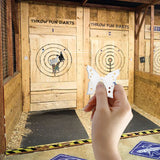 THROWFUN 6/12 Pack 9Cr17 stainless steel- 3.07''(length) 0.1''(thick) , throwing knives set  Full-Tang Throwing Set, with Nylon Sheath for Competition and Recreation Butterfly shape Hollow Darts-FB-YFO8T