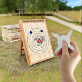 THROWFUN 6/12/21 Pack 9Cr17 stainless steel - 3.93''(length) 0.1''(thick) , throwing knives set  Full-Tang Throwing Set, with Nylon Sheath for Competition and Recreation Silvery Hollow Dart-FB-YF244