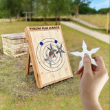 THROWFUN 6/12/21 Pack 9 Cr17 stainless steel - 3.74''(length) 0.1''(thick) , throwing knives set Full-Tang Throwing Set, with Nylon Sheath for Competition and Recreation Silvery Cross Hollow Darts-FB-YF201