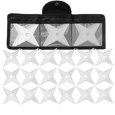 THROWFUN 6/12/18 Pack 9Cr17 Stainless steel- 3.93''(length) 0.1''(thick) , throwing knives set Full-Tang Throwing Set, with Nylon Sheath for Competition and Recreation Silvery Cross Hollow Darts-FB-YF200