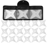 THROWFUN 6/12/18 Pack 9Cr17 Stainless steel- 3.93''(length) 0.1''(thick) , throwing knives set  Full-Tang Throwing Set, with Nylon Sheath for Competition and Recreation Silvery Cross Hollow Darts-FB-YF200