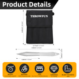 THROWFUN 4/8 Pack 9Cr17 stainless steel- 9.09''(length)  0.19''(thick) , throwing knives set  Full-Tang Throwing Set, with Nylon Sheath for Competition and Recreation Silvery Darts-FB-YF009